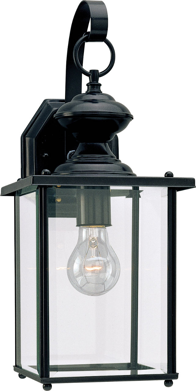 Generation Lighting 8458-12 Jamestowne black outdoor wall lantern