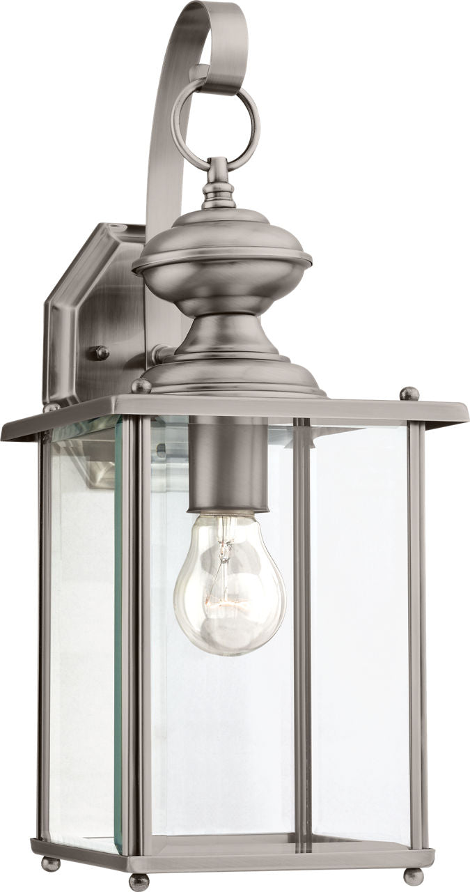 Generation Lighting Jamestowne 1 Light 17 inch Antique Brushed Nickel Outdoor Wall Lantern
