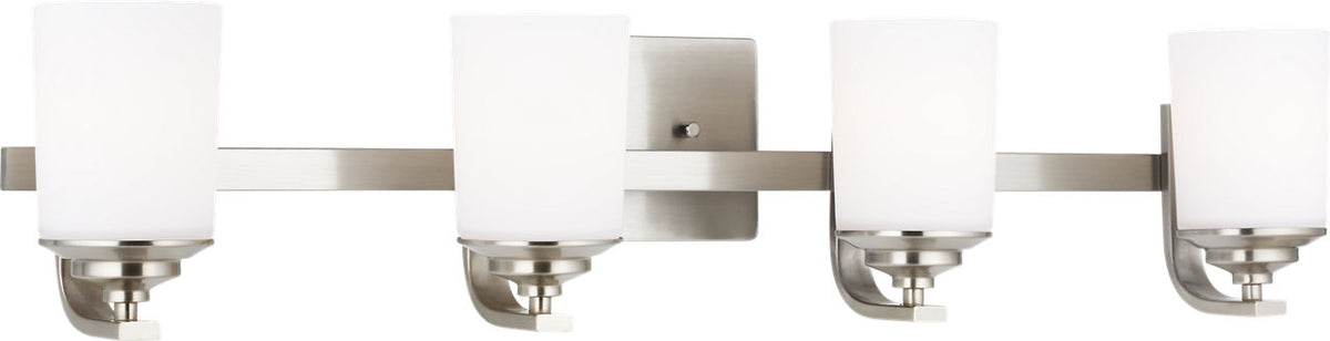 Generation Lighting Kemal 4 light brushed nickel bath vanity wall light