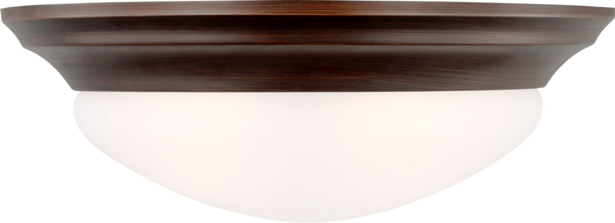 Generation Lighting Nash 2 light bronze flush mount ceiling light