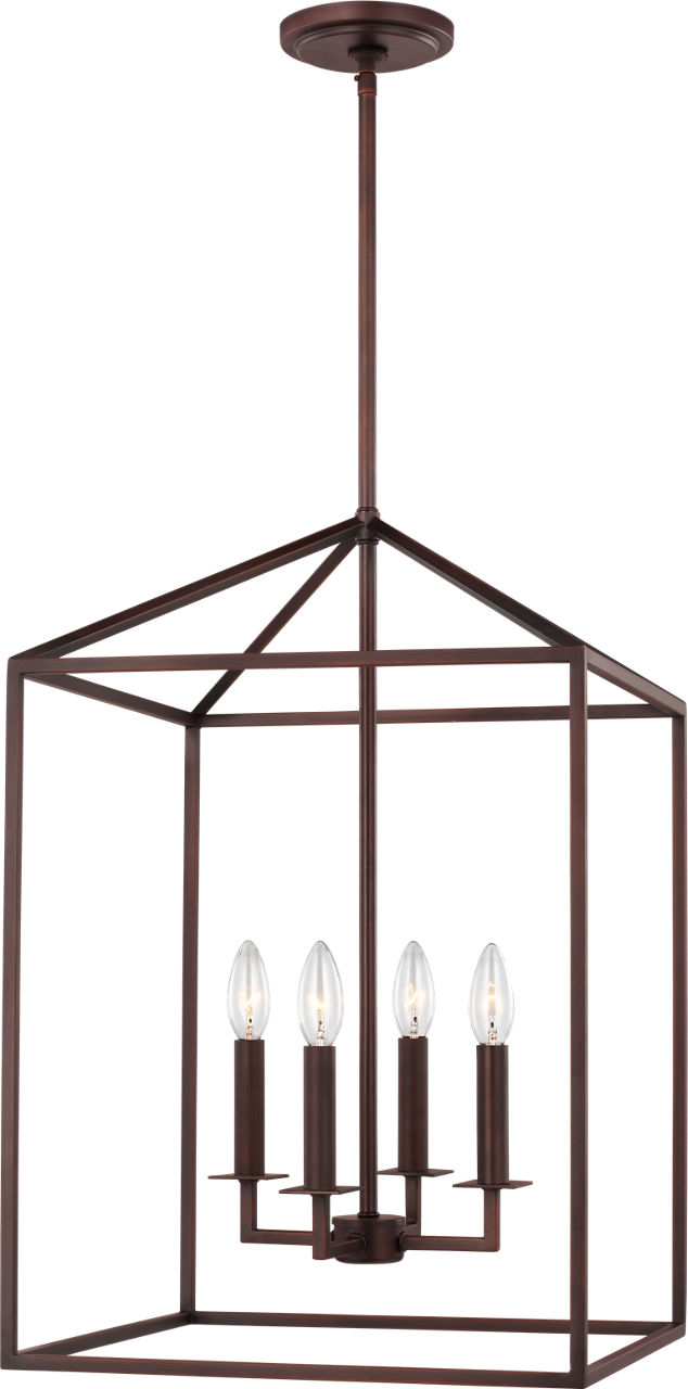 Generation Lighting Perryton 4 light bronze lantern ceiling light