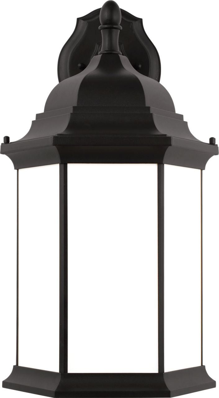 Generation Lighting Sevier 1 light textured black outdoor wall lantern