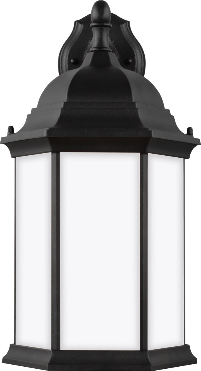 Generation Lighting Sevier 1 light textured black outdoor wall lantern