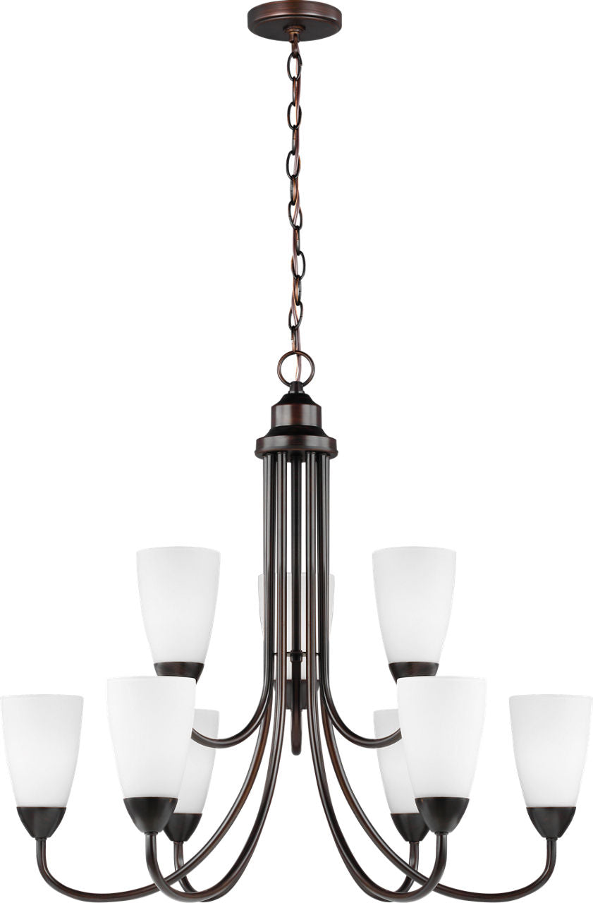 Generation Lighting Seville 9 light bronze chandelier ceiling light