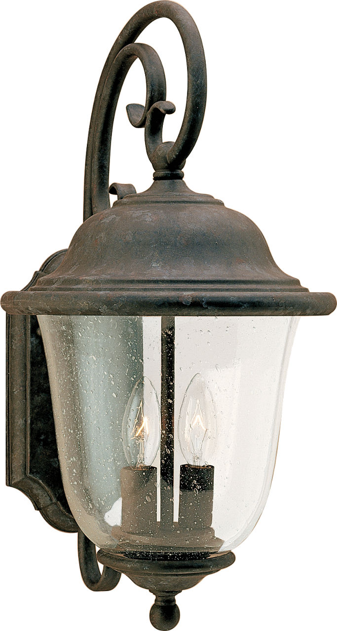 Generation Lighting Trafalgar 2 light oxidized bronze wall lantern wall light