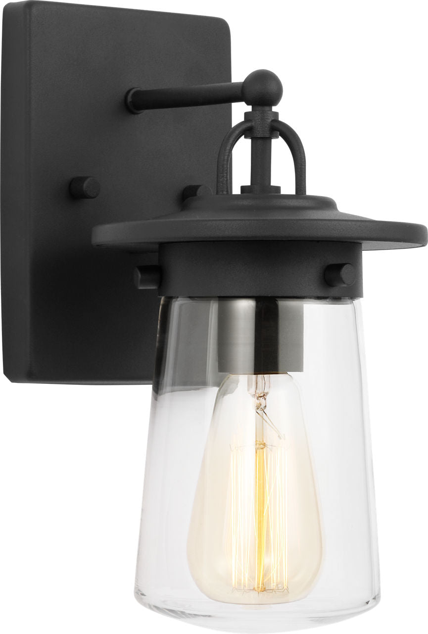 Generation Lighting 8508901EN7-12 Tybee 1 Light 6 inch Black Wall Lantern Wall Light