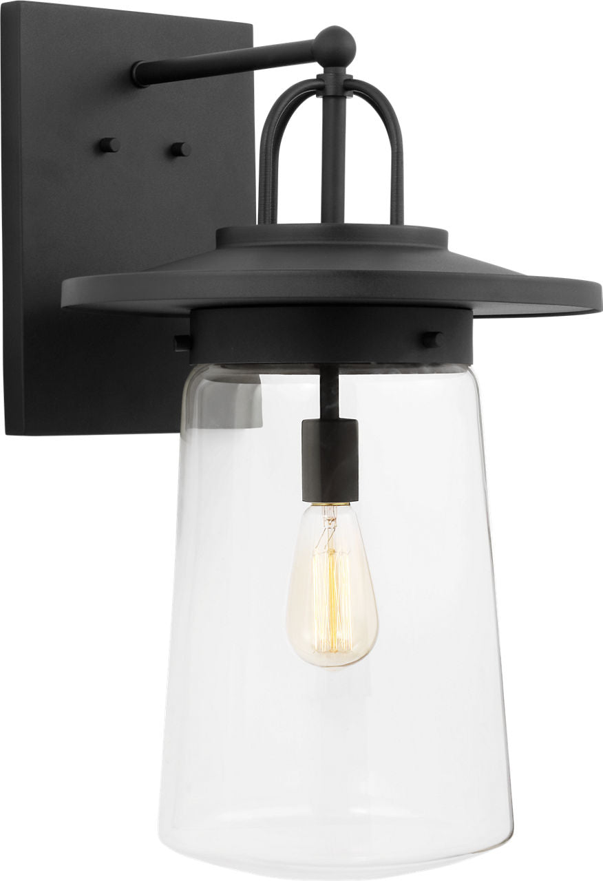 Generation Lighting Tybee 1 light black outdoor wall lantern