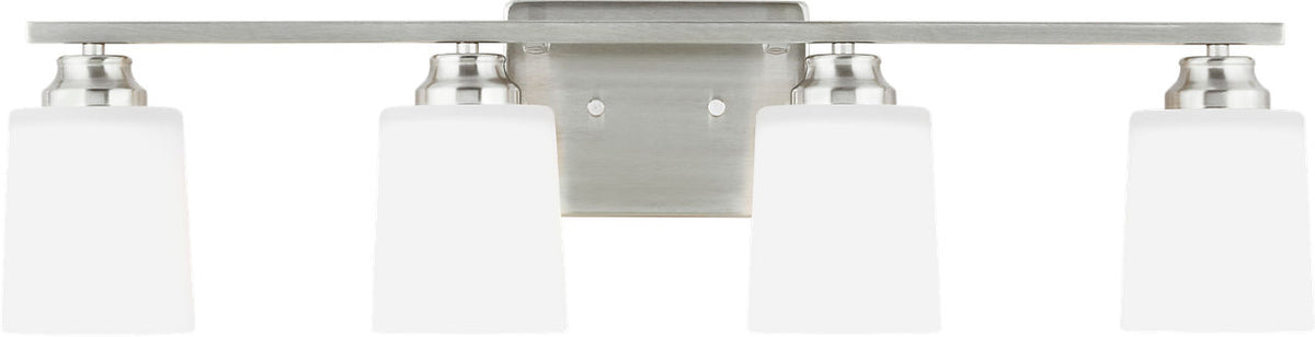 Generation Lighting Vinton 4 light brushed nickel bath vanity wall light