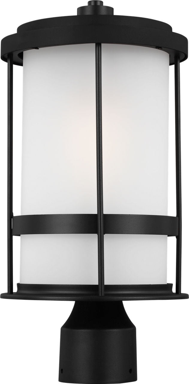 Generation Lighting Wilburn 1 light 16 inch black post lantern