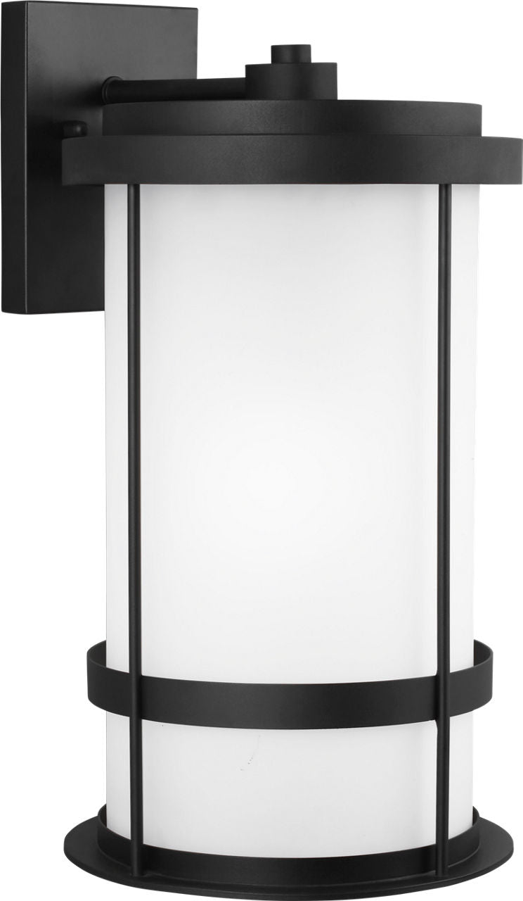 Generation Lighting Wilburn 1 light black outdoor wall lantern