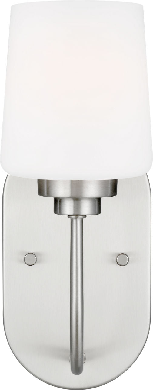Generation Lighting Windom 1 light brushed nickel bath vanity wall light