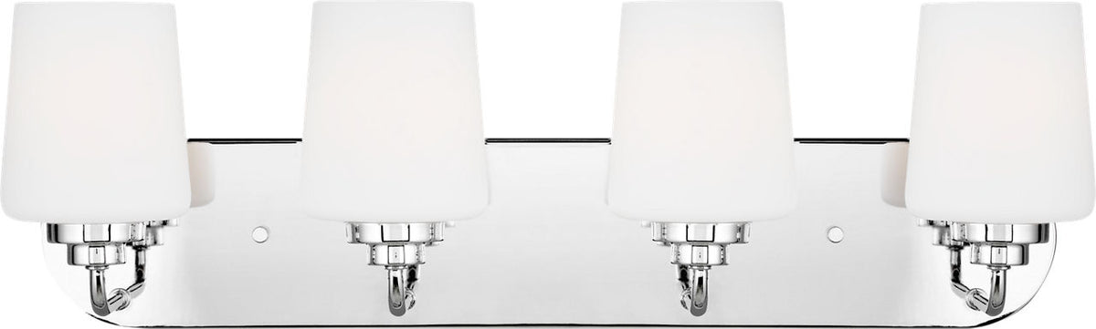 Generation Lighting Windom 4 light chrome bath vanity wall light