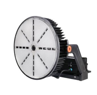 MaxLite SHF1200H-40MNLY Sports/high Output Flood Light 1200W, 220-480V, 20K Surge Protector, Medium Narrow (30 Degrees), 4000K, Black, Yoke