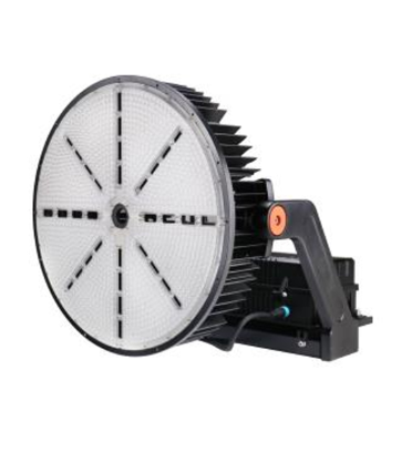 MaxLite SHF1200U-40MLYRPC Sports/high Output Flood Light 1200W, 120-277V, 10K Surge Protector, Medium (40 Degrees), 4000K, Black, Yoke, Nema 3-Pin Photocell Receptacle