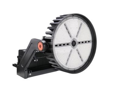 MaxLite SHF515H-50NLYRPC 515W LED FieldMax Sports - High Output Floods Light W/ 20K Surge Protector, 220-480V, Narrow Beam (30 Degrees), Color Temperature 5K, Yoke, Nema 3-Pin Photo Cell Receptacle, Black Finish