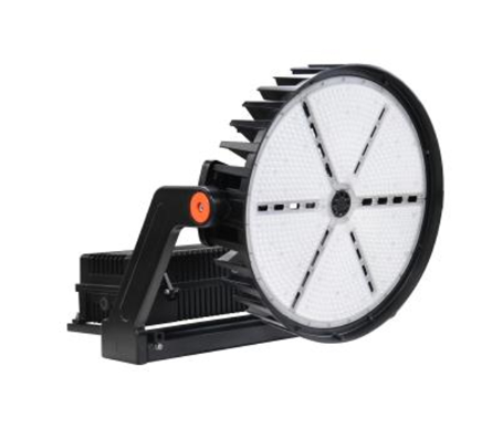 MaxLite SHF620U-50MLYRPC Sports/high Output Flood Light 620W, 120-277V, 10K Surge Protector, Medium (40 Degrees), 5000K, Black, Yoke?, Nema 3-Pin Photocell