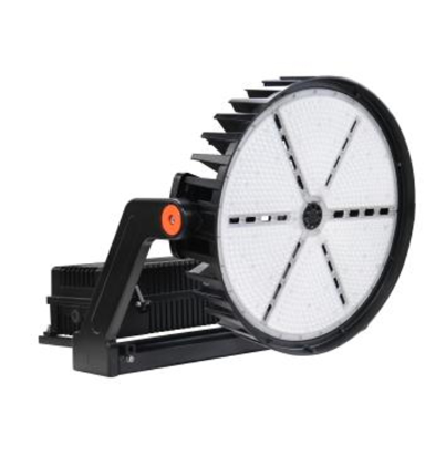 MaxLite SHF620U-50WLY Sports/high Output Flood Light - 620W, 120-277V, 10K Surge Protector, Wide (80 Degrees), 5000K, Black, Yoke