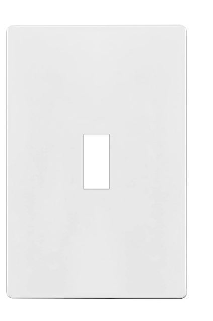Enerlites SI8811-W 1-Gang Screwless Blank Wall Plate Child Safe Blank Device Outlet Cover, White Finish