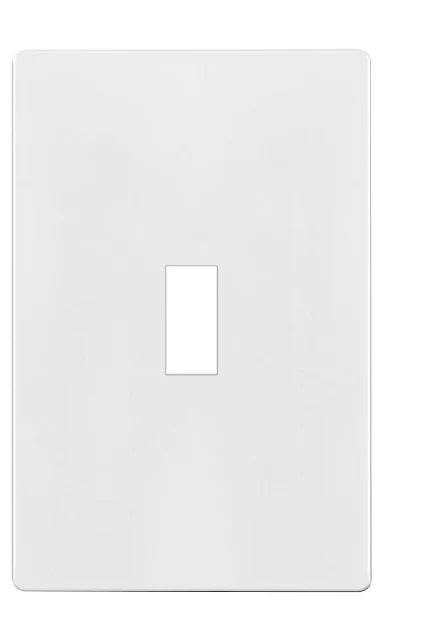Enerlites SI8811A-W Antimicrobial Toggle Switch Wall Plate, 1-Gang, Screwless, White