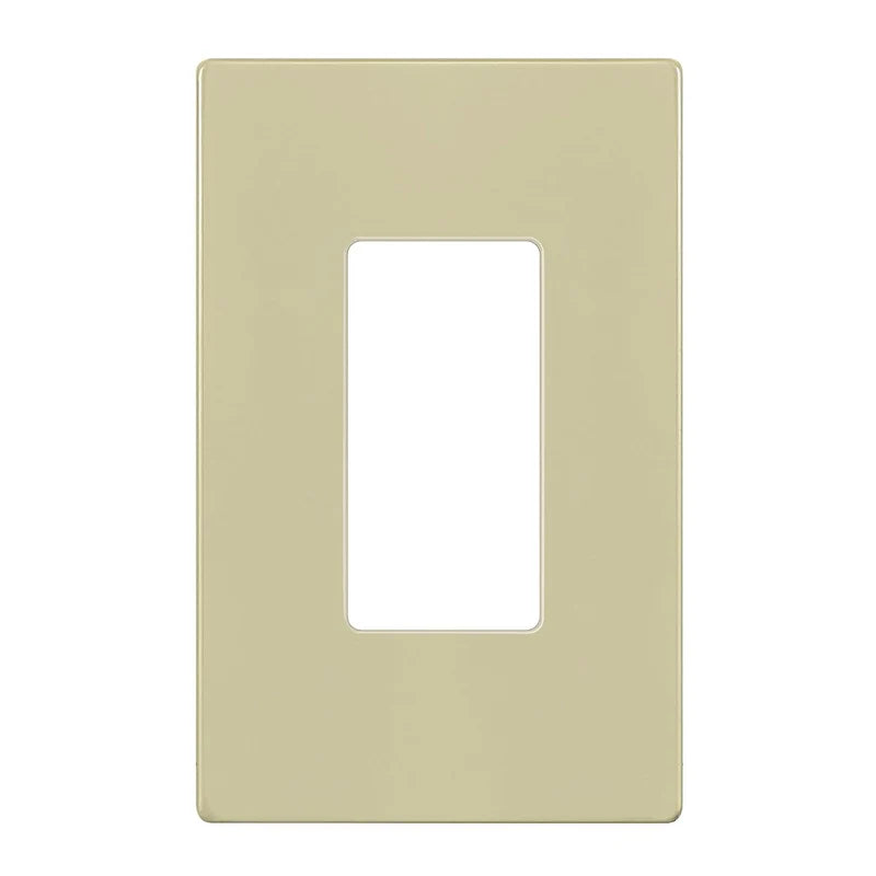 Enerlites SI8831-I Ivory 1-Gang Standard Size Decorator Screw less Wall plates