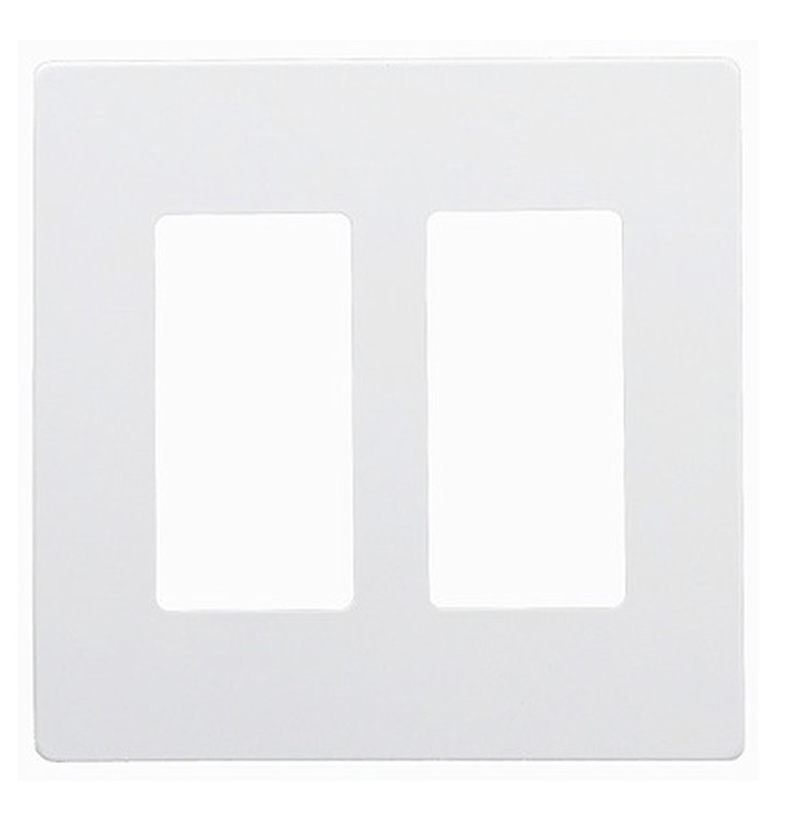 Enerlites SI8832-W WHITE 2 GANG DECORATOR WALL PLATE