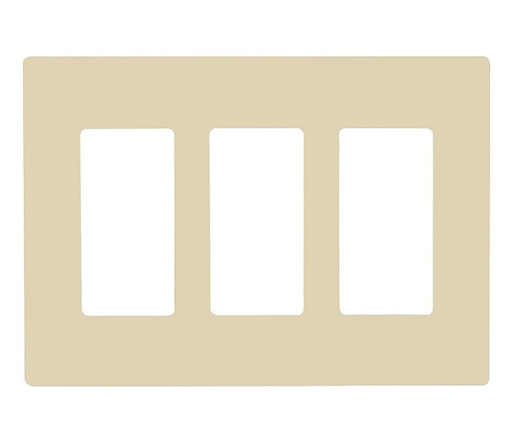 Enerlites SI8833-LA LIGHT ALMOND 3 GANG DECORATOR WALL PLATE