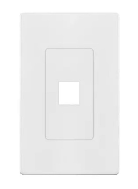 Enerlites SI8871-W 1-GANG SCREWLESS DECORATOR 1-PORT KEYSTONE JACK WALL PLATE