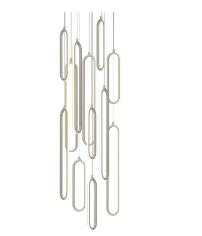 AFX Lighting SIEP99LAJD1NPRND12 Sienna 18 Inch LED Round Pendant Light, Watt 174W, Selectable 5CCT, Painted Nickel Finish
