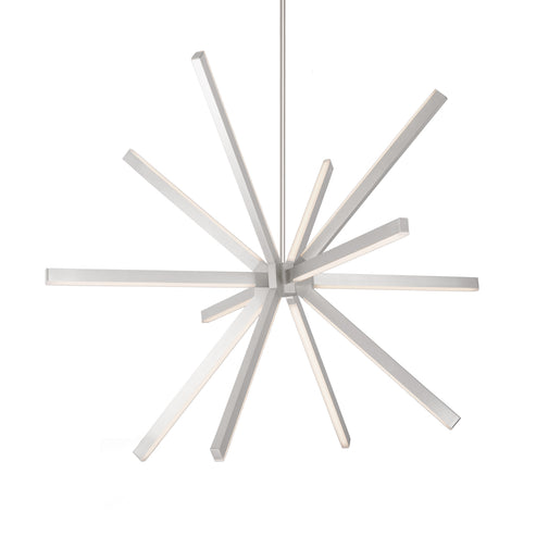 Kuzco Lighting CH14348-BN-UNV-010 Sirius 48-in Chandelier Ceiling Light - CCT: 3000K - Finish: Brushed Nickel