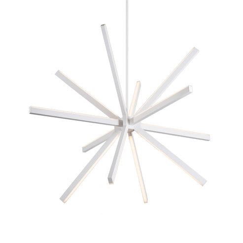 Kuzco Lighting CH14348-WH-UNV-010 Sirius 48-in Chandelier Ceiling Light - CCT: 3000K - Finish: White