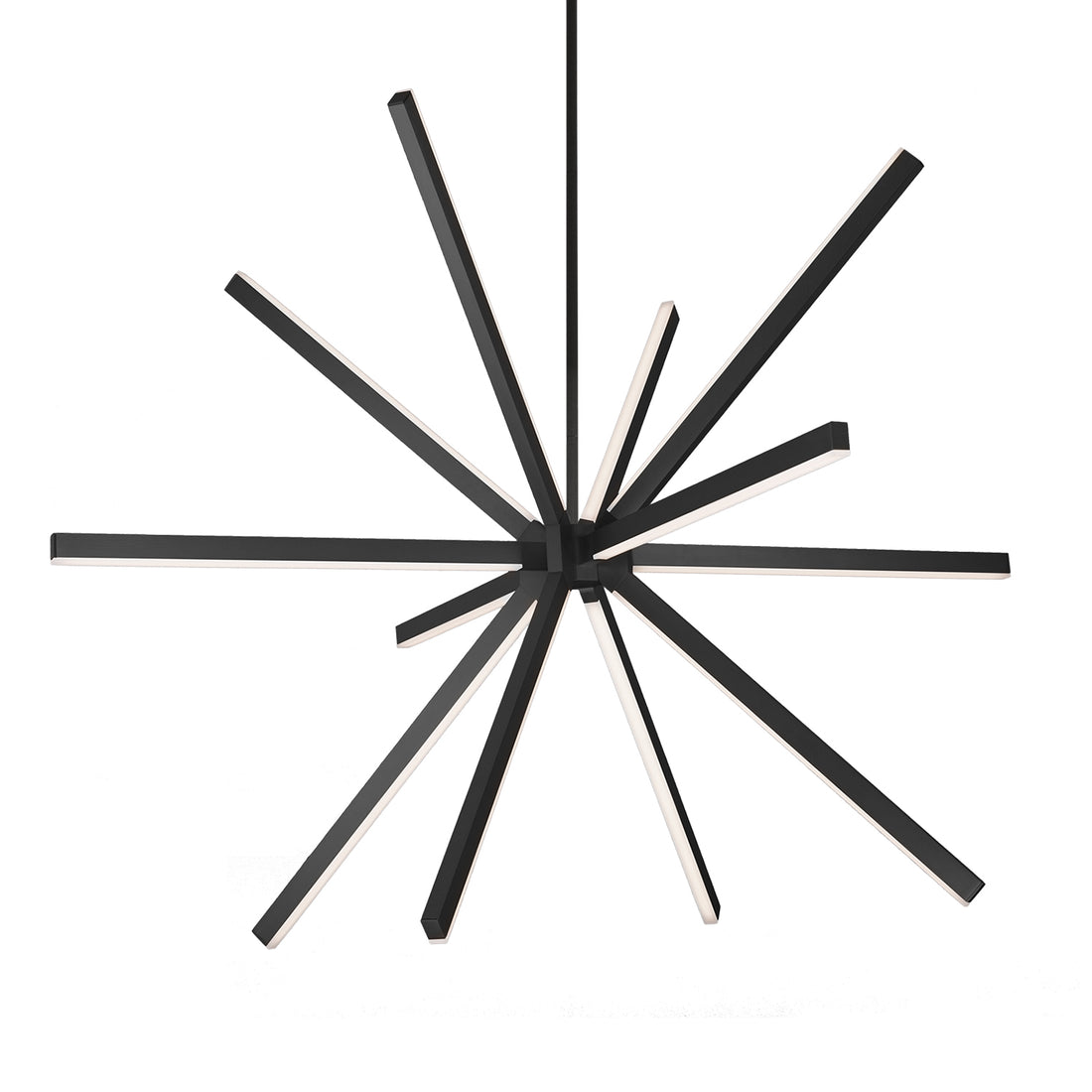 Kuzco Lighting CH14356-BK-UNV Sirius 56-in Chandelier Ceiling Light - CCT: 3000K - Finish: Black