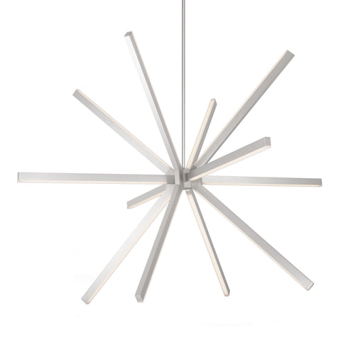 Kuzco Lighting CH14356-BN-UNV Sirius 56-in Chandelier Ceiling Light - CCT: 3000K - Finish: Brushed Nickel