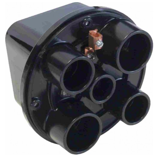 Orbit SJB100-5 Swimming Pool Junction Boxes (1) - 1/2”, (2) - 3/4” & (2) - 1” - Black