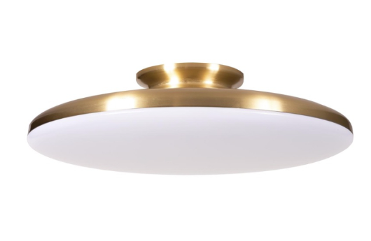 AFX Lighting SKYF15LAJD1SB Skye 15" Led Flush Mount - 3k / 35k / 4k - 120v - Satin Brass Finish
