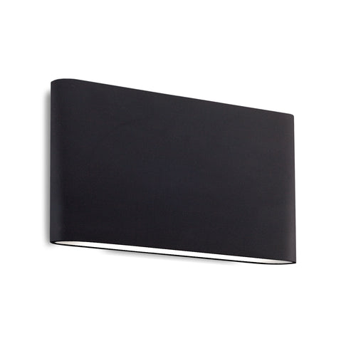Kuzco Lighting AT6510-BK-UNV Slate 10-in All-terior Up/Down Wall Light - CCT: 3000K - Finish: Black