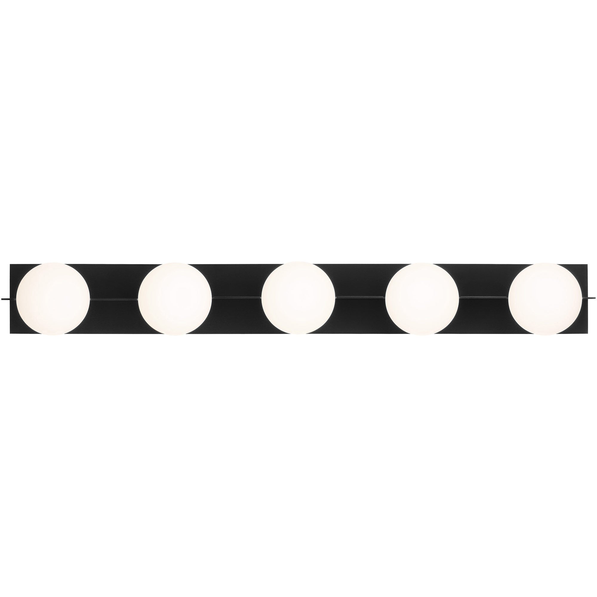 Visual Comfort Architectural SLBA124B-L Sean Lavin Orbel 5 Light 40.9 inch Matte Black Bath Vanity Wall Light, 3000K