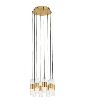 Visual Comfort Architectural SLCH38527NB Sean Lavin Lassell 8 Light 10.3 inch Natural Brass Chandelier Ceiling Light, 28.8W, 2700K