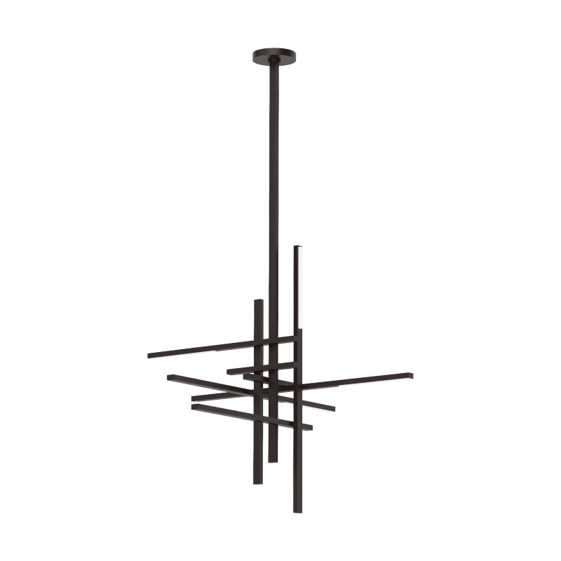 Visual Comfort Architectural SLCH56127CCBZ Modern Sean Lavin Cityscape 36" LED Chandelier Ceiling Light CCT 2700K - Finish Bronze