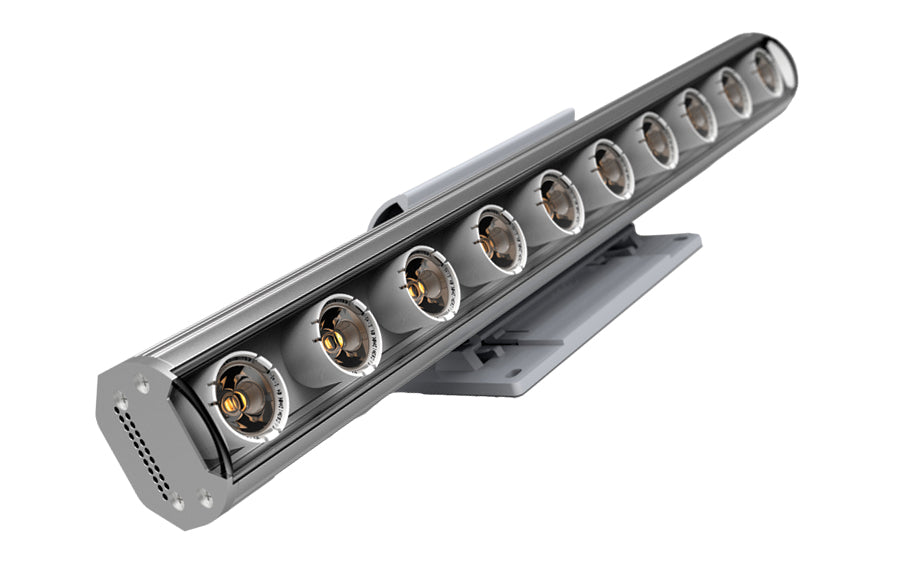 Core Lighting SLG-4012-25K-BV10X60 12" LED Interior Graze Linear Wall Washer Light, CCT 2500K, 10X60, 120VAC
