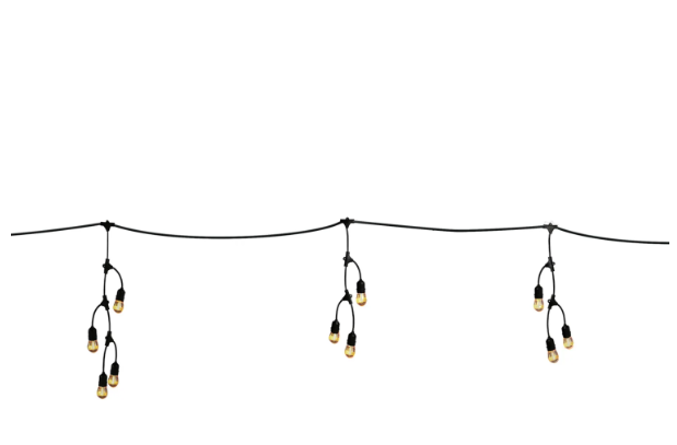 Feit Electric SLM12-10/FIL 12 ft. LED Fence String Lights Voltage 120V Pack 1