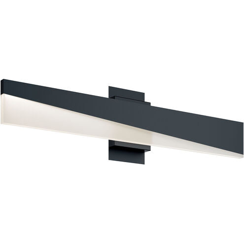AFX Lighting SLNV3603LAJUDBK Slant LED 36 inch Wall Light Black Finish