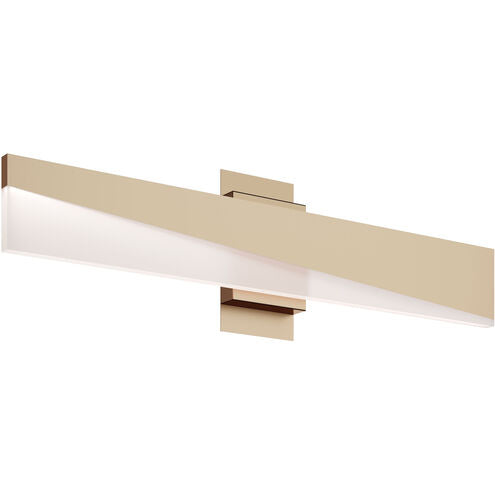 AFX Lighting SLNV3603LAJUDLB Slant LED 36 inch Vanity Wall Light Antique Brass Finish