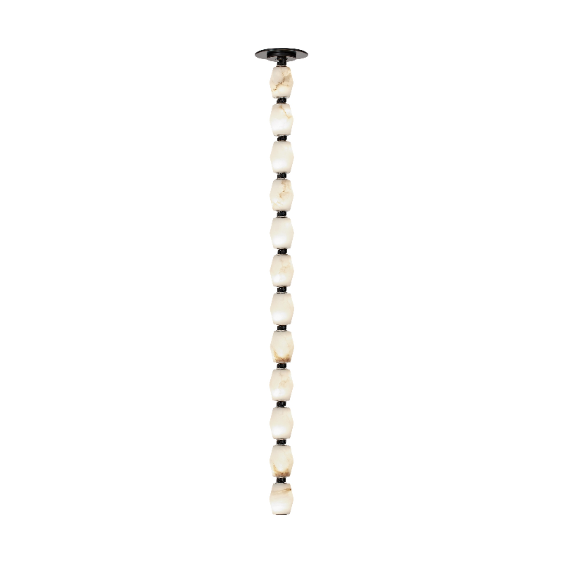 Visual Comfort Architectural SLPD55130ALBBZR Modern Sean Lavin Collier Alabaster 36 LED Pendant with Remote Mount Driver CCT 3000K - Voltage 120V - Finish Bronze