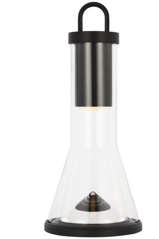 Visual Comfort Architectural SLTB27327B Sean Lavin Kandella 13.5 inch Portable Table Lamp, Black Finish