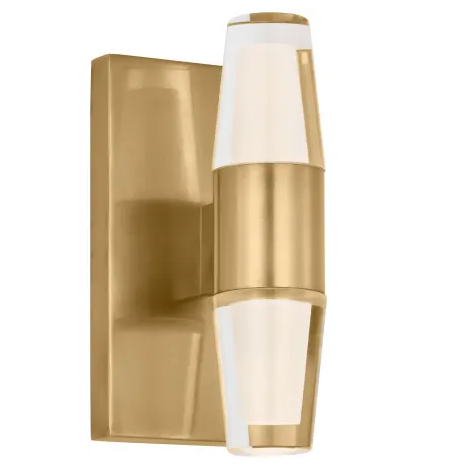 Visual Comfort Architectural SLWS31327NB-277 Sean Lavin Lassell 2 Light 2.7 inch Natural Brass ADA Wall Sconce Wall Light in 277V, 7.2W, 2700K