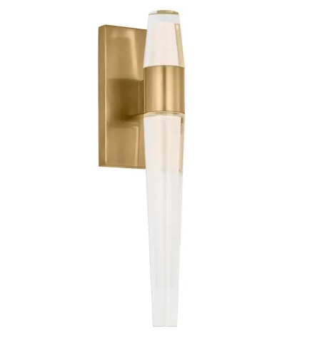 Visual Comfort Architectural SLWS34527NB Sean Lavin Lassell 2 Light 2.7 inch Natural Brass ADA Wall Sconce Wall Light in 120V, 7.2W, 2700K