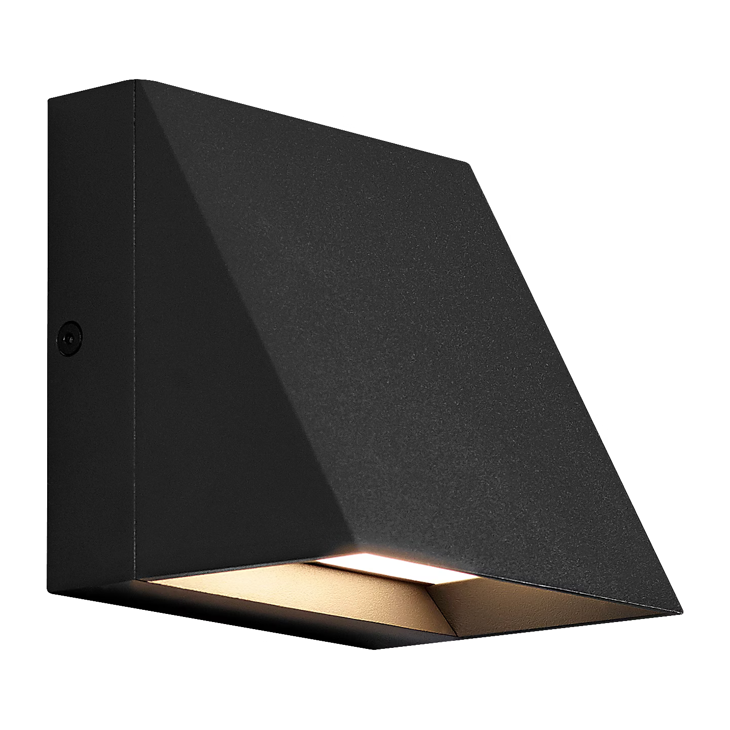 Visual Comfort Modern Collection 700WSPITSB-LED830-277 Sean Lavin Pitch 5" Outdoor 80 CRI 3000K 277V LED Wall Light Black