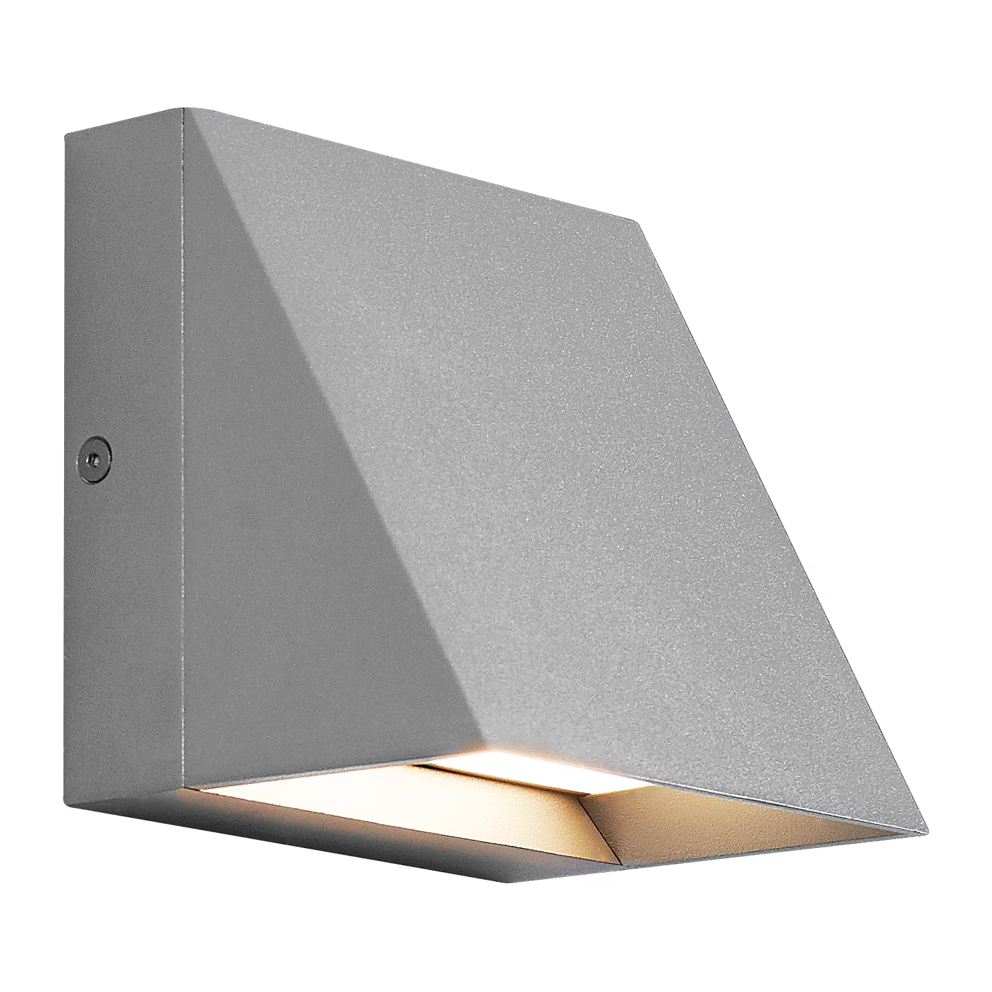 Visual Comfort Modern Collection 700WSPITSI-LED827-277 Sean Lavin Pitch 5" Outdoor 80 CRI 2700K 277V LED Wall Light Silver
