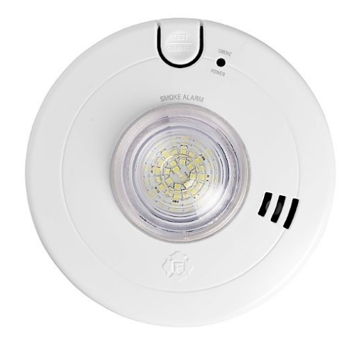 BRK First Alert SM110LED-AC Hardwired Smoke Alarm with LED Strobe and 10-Year Battery Backup