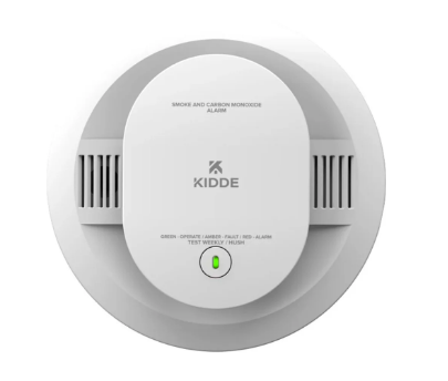 Kidde SMDCFEX-VRF Wire-Free Interconnect Smoke Alarm With Voice Alerts. 2 AA Backup Batteries